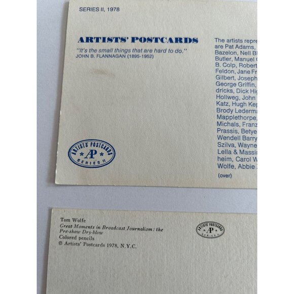 Artists' Postcards Series II 1978 Original Art Prints High-Quality Paper Collect - Picture 7 of 8